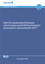 Julkaisun kansikuva, häirintäraportti 2017