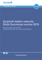 Syrjinnän kiellon valvonta Etelä-Suomessa 2016 -kansi