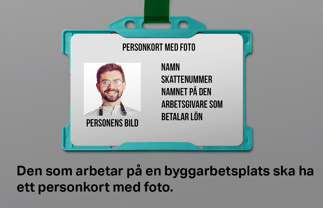 Exempel på personkort med foto