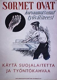 Sormet ovat korvaamattomat työvälineesi -juliste