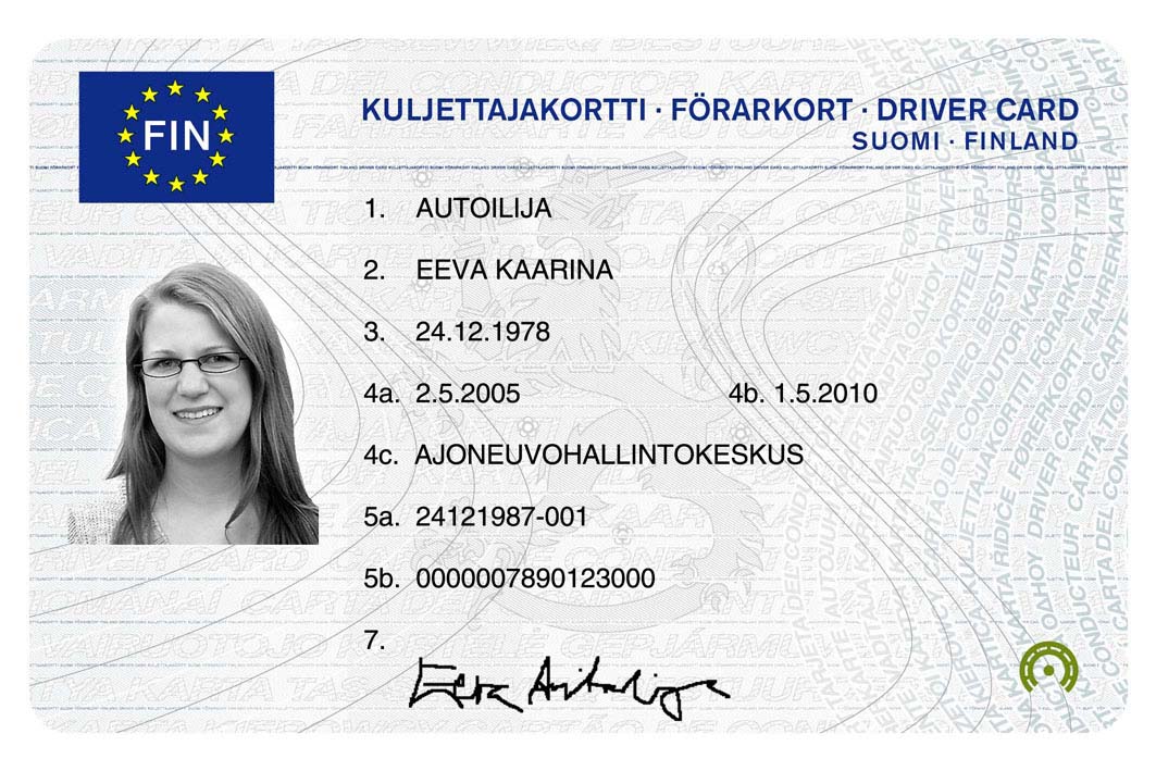 Kuljettajakortti.