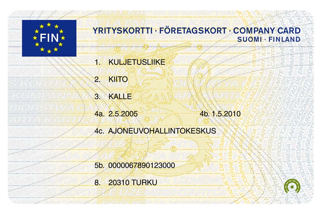 Yrityskortti.