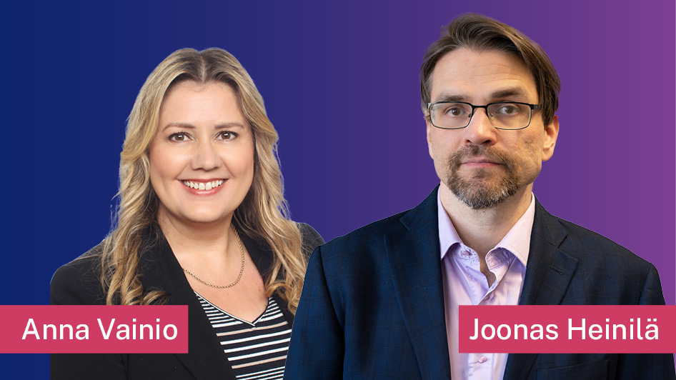 Joonas Heinilä och Anna Vainio.