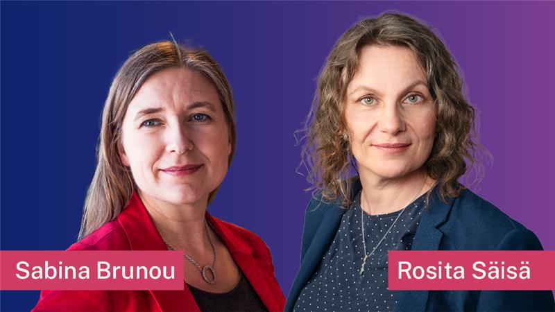 Sabina Brunou och Rosita Säisä.