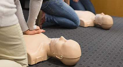 The first aid mannequin is being revived.