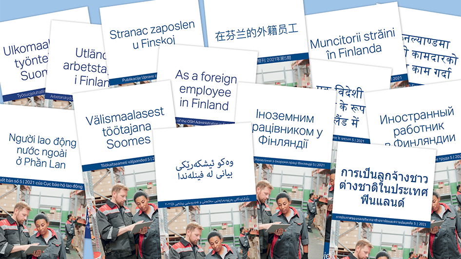 Cover of the guide in different languages.