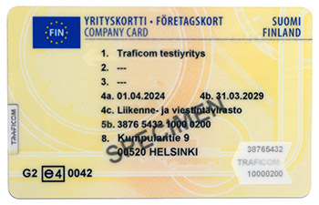 Företagskort.